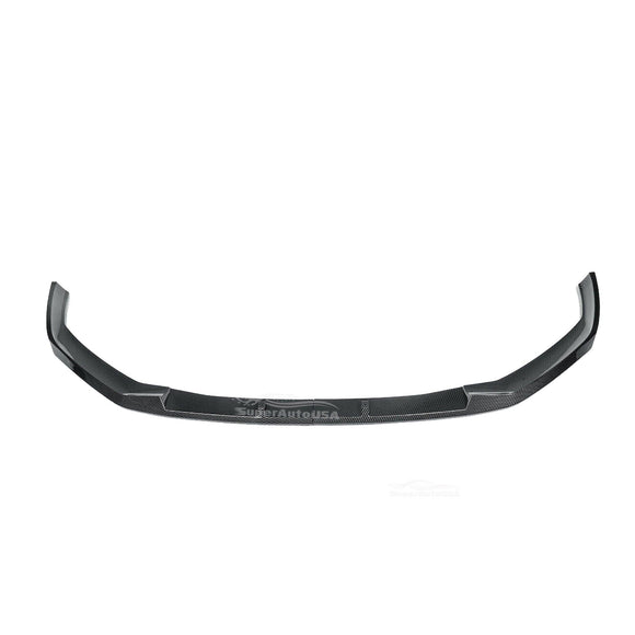 Fit 2021-2023 BMW G30 5 Series M Sport Front Bumper Lip Splitter (Carbon Fiber Print)