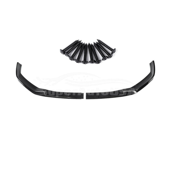 Fits 2021 2022 BMW G30 530i 540i M550i M-Sport FD Style Front Lip Spoiler Splitters (Gloss Black)