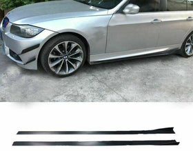 Fit BMW 5-Series F10 G30 Bottom body Line Style Flat Side Skirt Rocker Extensions