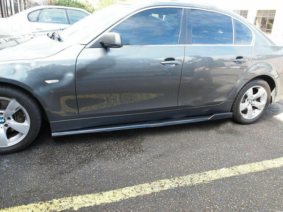 Fit BMW 5-Series F10 G30 Bottom body Line Style Flat Side Skirt Rocker Extensions