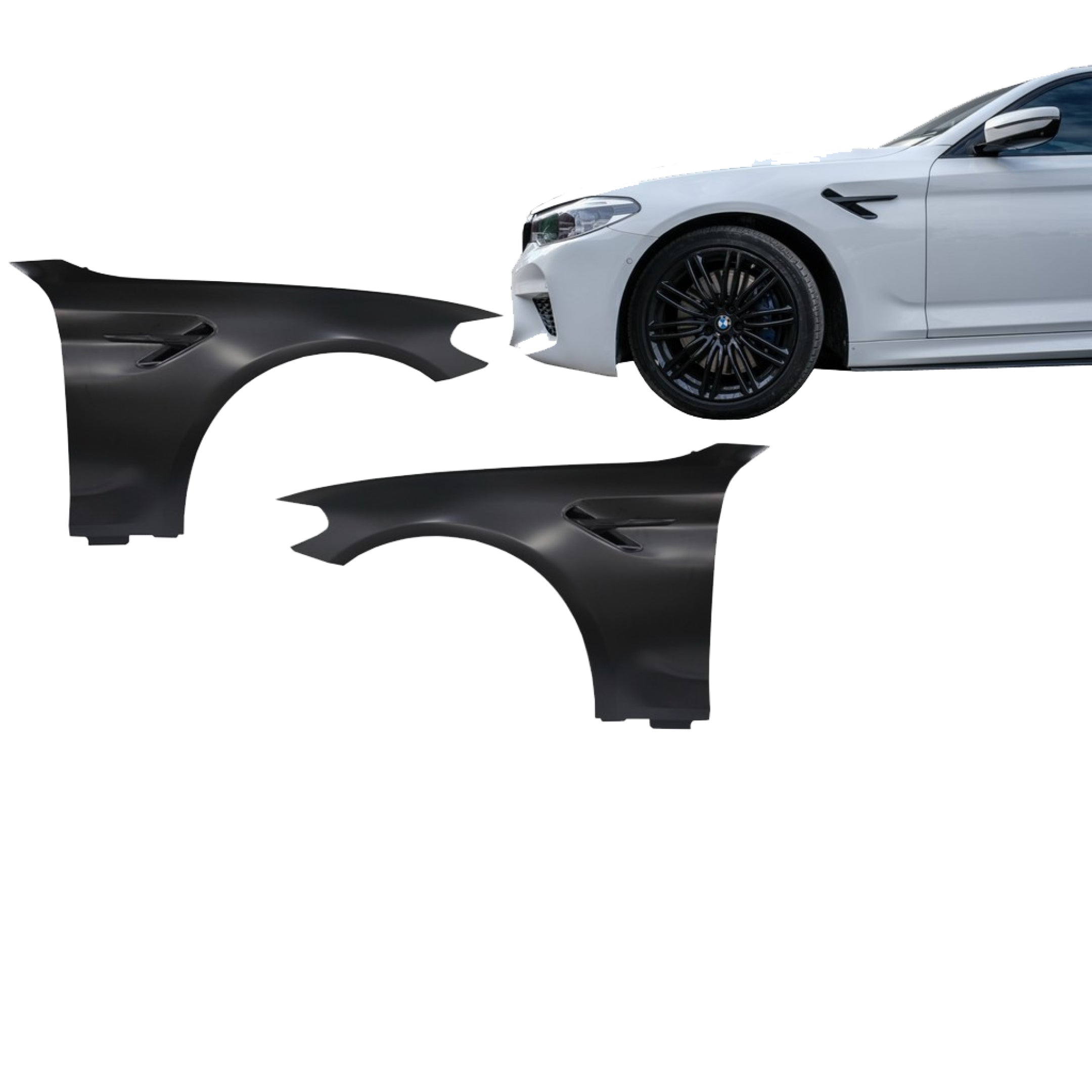 For BMW 2017+ 5 Series M Performance Style G30 G31 G38 Front Body Fender - 0