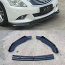 Para Infiniti G37 G25 2008-2013, borde de alerón divisor de parachoques delantero (negro brillante) -2