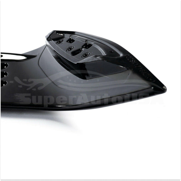 Fit 2015-2021 Ford Mustang GT Style Rear Trunk Spoiler Wing Lid (Gloss Black)