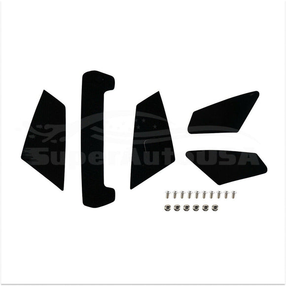 Fit 2015-2021 Ford Mustang GT Style Rear Trunk Spoiler Wing Lid (Gloss Black)