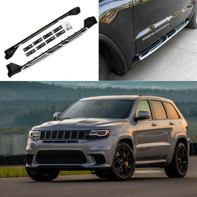 Fit 2011-2021 Jeep Grand Cherokee Running Boards Side Step Pedal Nerf Bar
