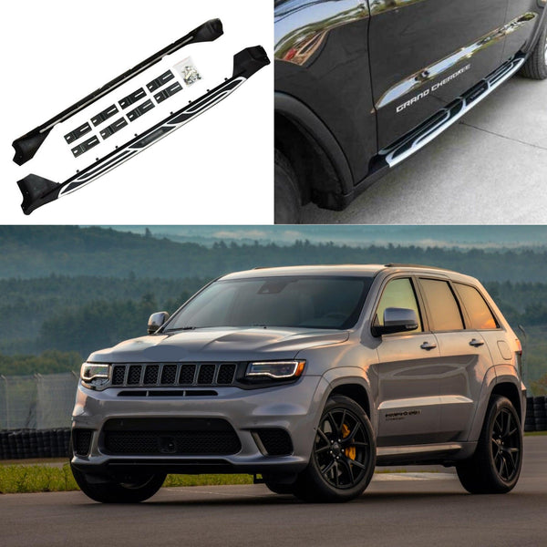 FTAPACCE 2PCS Aluminum Running Boards Side Steps Nerf Bars Side Pedals
