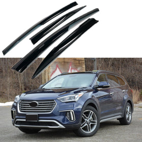 For Hyundai Santa Fe XL 2013-2019 3D Mugen Style Vent Window Visors Rain Sun Wind Guards Shade Deflectors