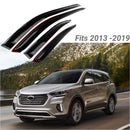 For Hyundai Grand Santa Fe XL 2013-2019 OE Style Vent Window Visors Rain Sun Wind Guards Shade Deflectors-2