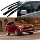 Fit 2020-2024 Highlander 3D Mugen Style Vent Window Visors Rain Sun Wind Guards Shade Deflectors-1