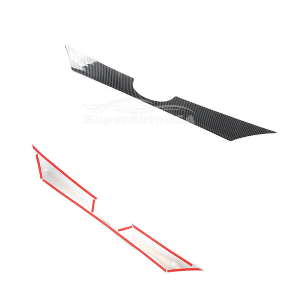 Fits 2020-2022 Toyota Highlander Rear Door Trunk Lid Decoration Latch Cover Molding Trim (Carbon Fiber Print)