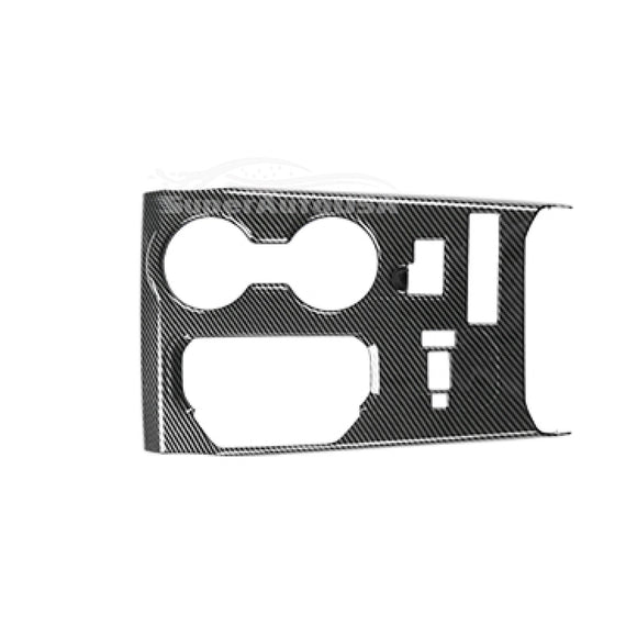 Fits 2020-2025 Toyota Highlander Gear Box Shift Cup Holder Cover (Carbon Fiber Print)