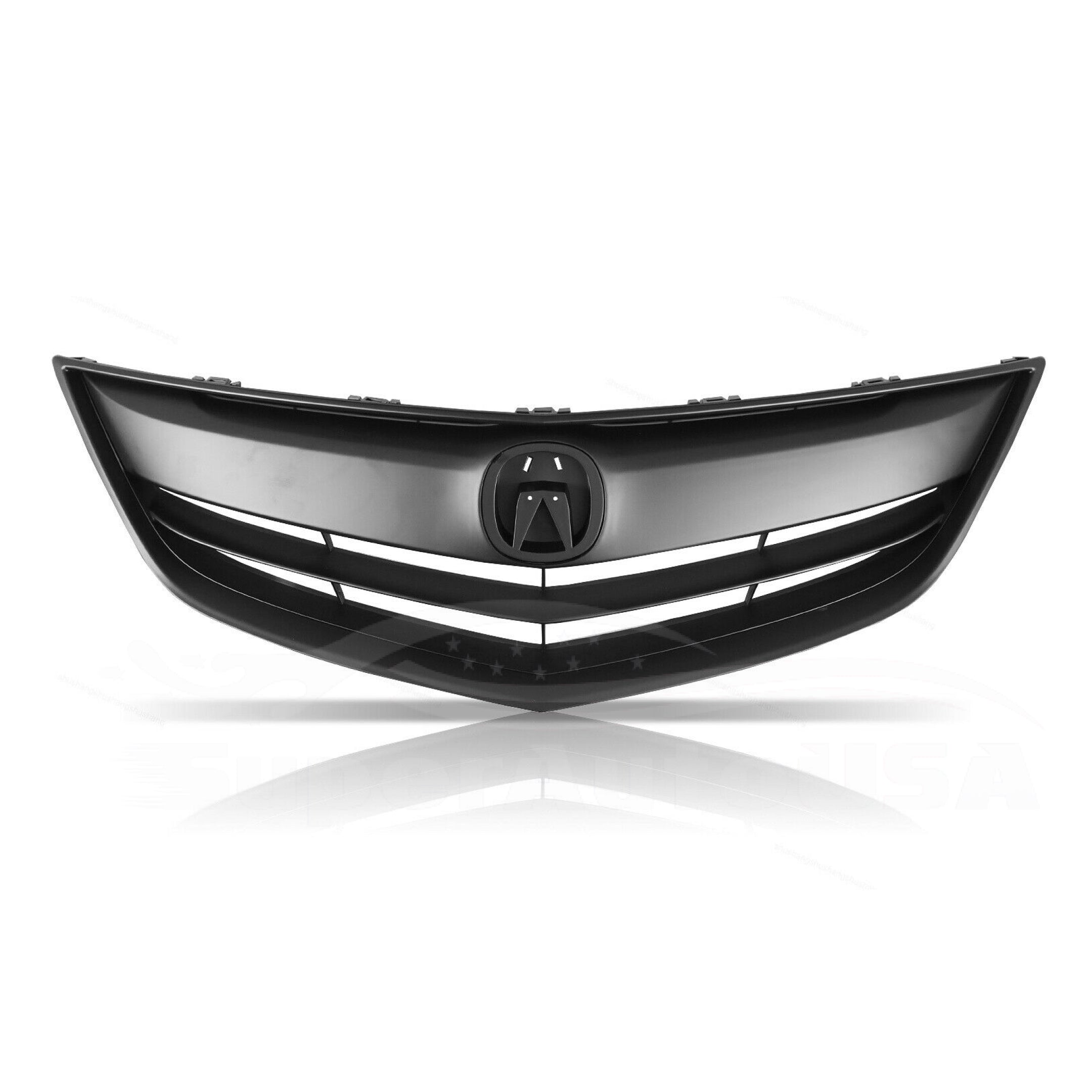 For 2013-2015 Acura ILX Front Bumper Upper Grille Assembly (Painted Matte Black) - 0