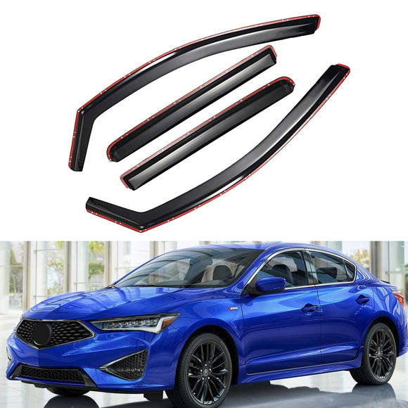 Rain sun wind guards for Acura ILX Special Edition 2017-2022 by SuperAutoUSA.
