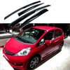 Ajuste 2009-2013 Honda Fit JAZZ 3D estilo Mugen ventilación ventana viseras lluvia sol viento guardias deflectores de sombra