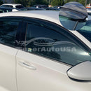 Fit 2016-2022 Honda Pilot Carbon Fiber & 3D Mugen Style Trim Vent Window Visors Rain Sun Wind Guards Shade Deflectors-2