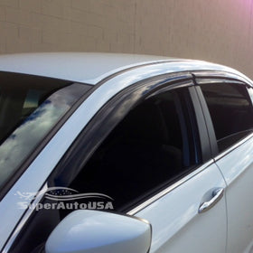 Fit 2014-2018 Mazda 3 3D Mugen Style Vent Window Visors Rain Sun Wind Guards Shade Deflectors