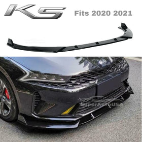 Se adapta a 2020 2021 2022 KIA K5 Performance Style Front Bumper Lip (negro brillante)