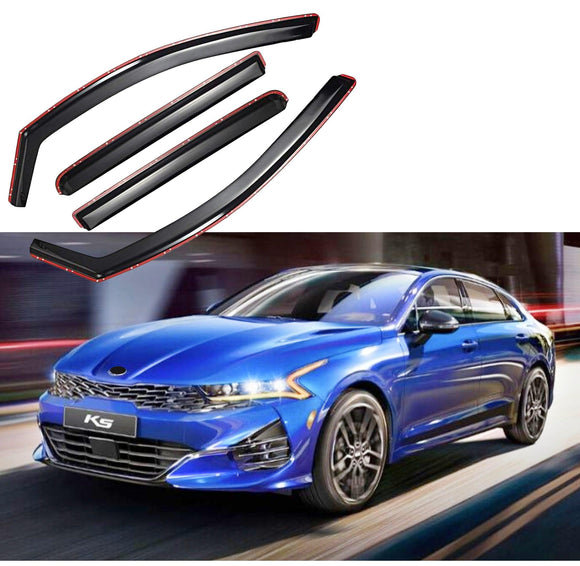 For K5 2021-2024 In-Channel Vent Window Visors Rain Sun Wind Guards Shade Deflectors