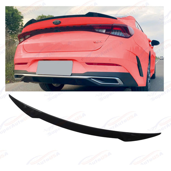 Fits For K5 Optima GT2021 -2023 Gloss Black Rear Tail Lip Trunk Wings Spoiler
