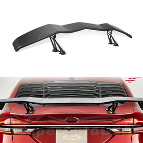Fit Ford Fusion GT Lambo Style Rear Trunk Wing Spoiler Trim (Unpainted Matte Black)