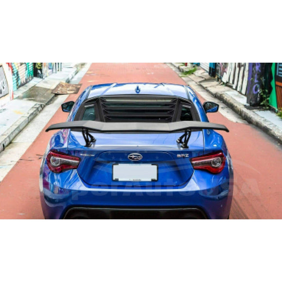 Alerón trasero para maletero de estilo Lambo para Subaru WRX STI GT (negro brillante) 