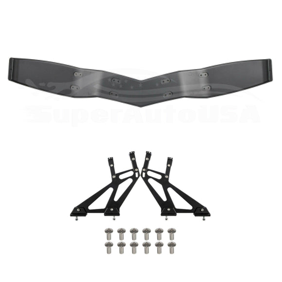 Alerón trasero para maletero de estilo Lambo para Subaru WRX STI GT (negro brillante) 