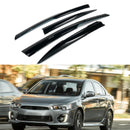 Viseras para ventanas estilo JDM con humo oscuro para modelos Mitsubushi Lancer 2008-2017 -1