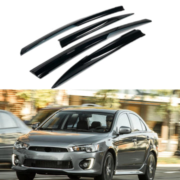 Viseras para ventanas estilo JDM con humo oscuro para modelos Mitsubushi Lancer 2008-2017 
