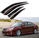 Fit 2010-2014 Subaru Legacy Out-Channel Vent Window Visors Rain Sun Wind Guards Shade Deflectors-1
