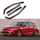 Fit 2011-2017 Lexus CT200H In-Channel Vent Window Visors Rain Sun Wind Guards Shade Deflectors-1