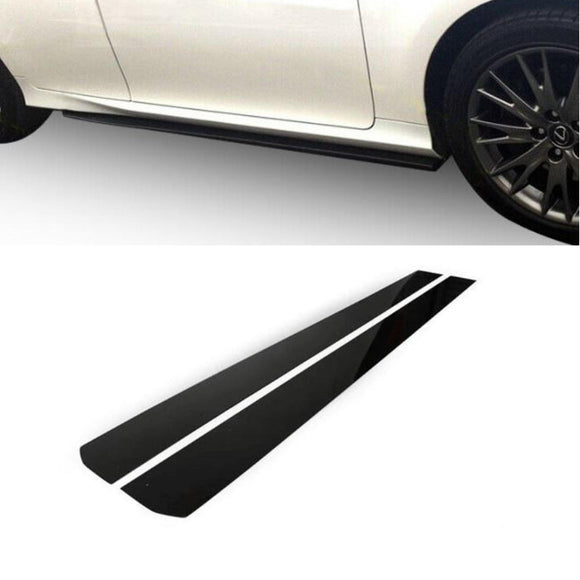 Fit 2016-2020 Lexus GS GSF Sports Side Skirts pair Body Kit Black PP VIP