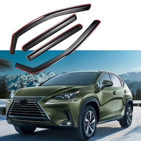 Fit 2015-2021 Lexus NX200t NX300h In-Channel Vent Window Visors Rain Sun Wind Guards Shade Deflectors