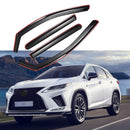 Fit 2016-2022 Lexus Rx350 In-Channel Vent Window Visors Rain Sun Wind Guards Shade Deflectors-1