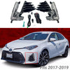 Compatible con Toyota Corolla SE XSE DRL 2017-2019, luz antiniebla LED, juego de biseles de lámpara de conducción.