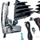 Fits 2017-2019 Toyota Corolla SE XSE DRL Fog Light LED Driving Lamp Bezel Sets-4