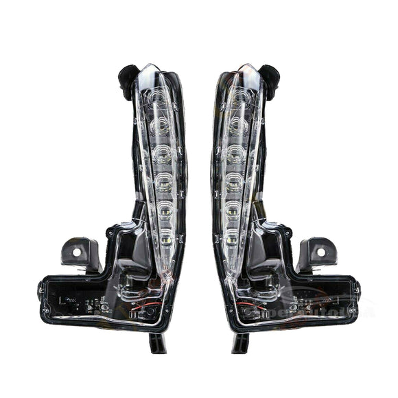 Fits 2017-2019 Toyota Corolla SE XSE DRL Fog Light LED Driving Lamp Bezel Sets