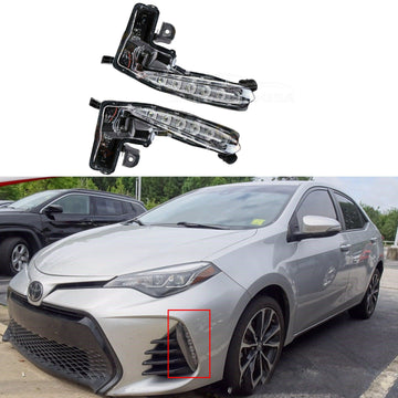 Se adapta a Toyota Corolla SE XSE 2017-2019 DRL Luz antiniebla LED Lámpara de conducción Juego izquierdo y derecho 