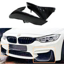 Fits 2015-2020 BMW F80 M3 F82 F83 M4 Front Corner Splitters Molding Trim Cover (Carbon Fiber Print)-2