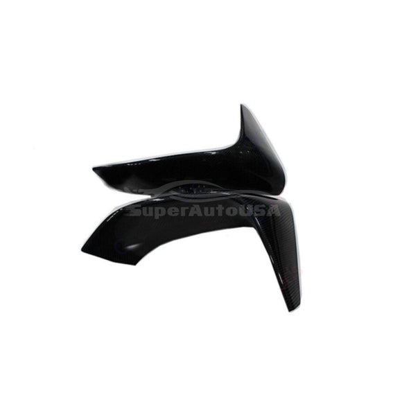 Fits 2015-2020 BMW F80 M3 F82 F83 M4 Front Corner Splitters Molding Trim Cover (Carbon Fiber Print)