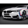 Se adapta al alerón delantero de labios BMW F80 M3 F82 F83 M4 2015-2020 con kit de divisores (impresión de fibra de carbono)