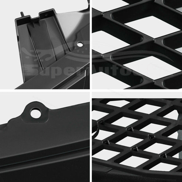 For 2010-2013 Acura MDX Front Bumper Upper Grille Assembly (Painted Matte Black)