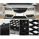 For 2010-2013 Acura MDX Front Bumper Upper Grille Assembly (Painted Matte Black)-3