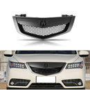 For 2010-2013 Acura MDX Front Bumper Upper Grille Assembly (Painted Matte Black)-1