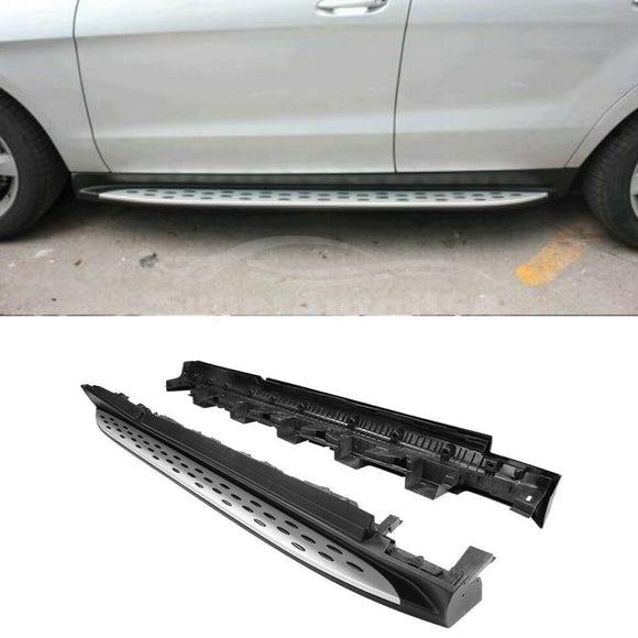 Fits Mercedes Benz 12-15 ML350 16-19 GLE Running Boards Side Step Pedal Nerf Bar