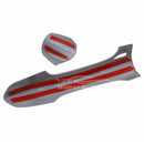 Fit 2015-2022 Ford Mustang Car Side Door Handle Cover Trim (Carbon Fiber Print)-2