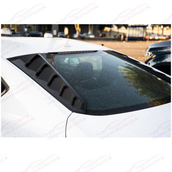For Ford Shelby Mustang 2015-2021 Matte Black Sunshade Rear Window Louver