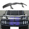 Ajuste el alerón trasero del maletero estilo Ford Mustang GT Lambo (negro mate sin pintar)