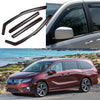 Fits 2018-2022 Honda Odyssey In-Channel Vent Window Visors Rain Sun Wind Guards Shade Deflectors