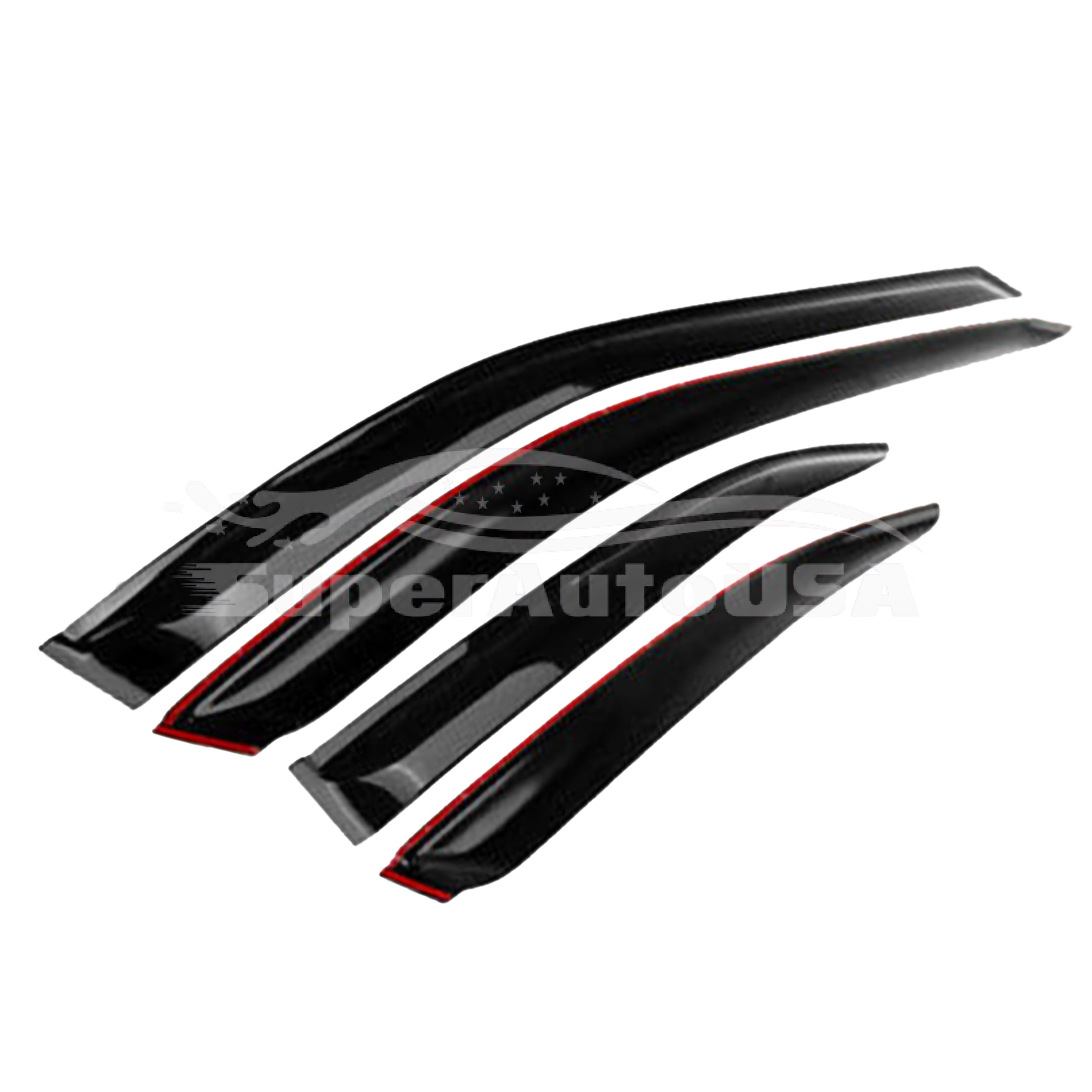 For Telluride 2020-2024 Out-Channel Vent Window Visors Rain Sun Wind Guards Shade Deflectors - 0