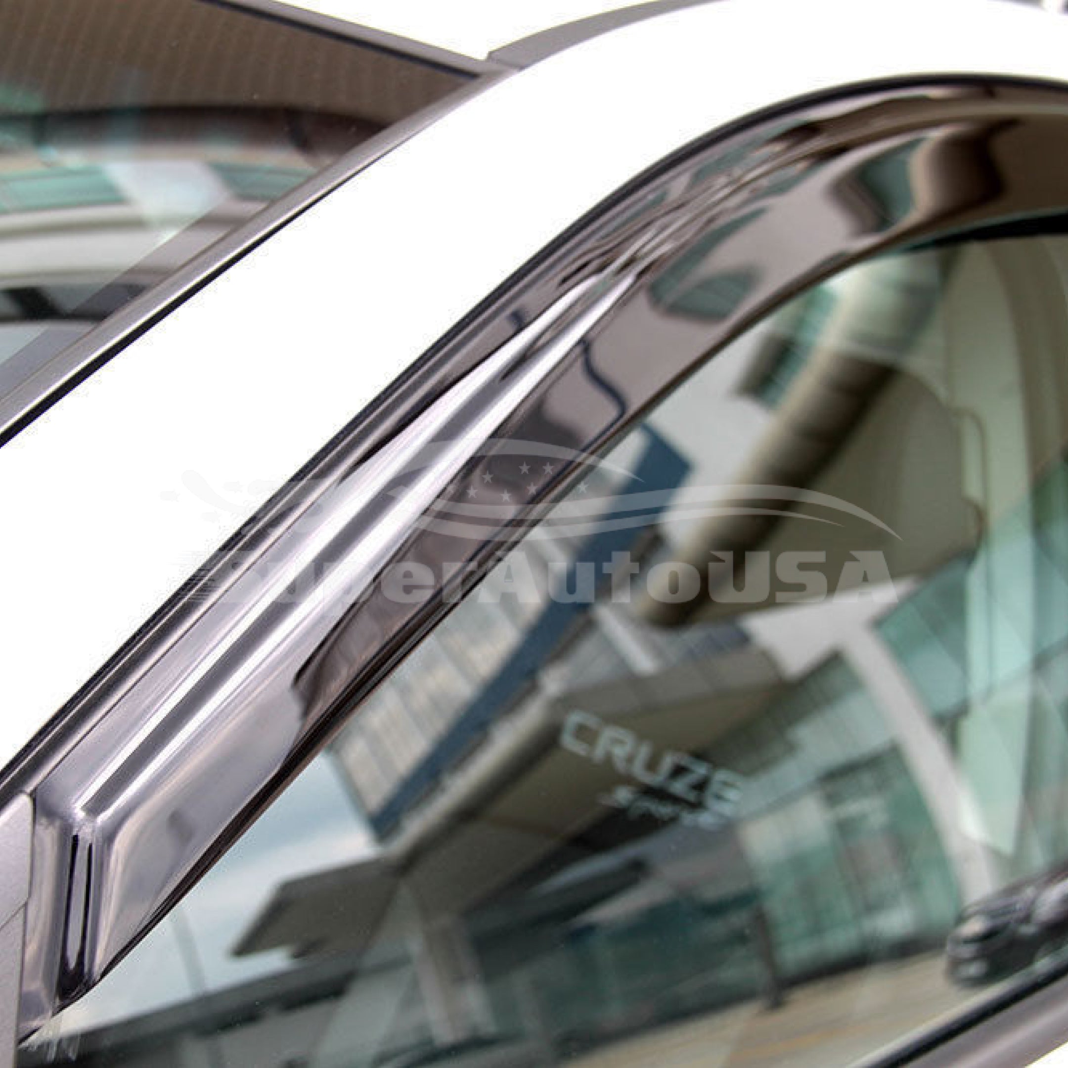 Fit 2013-2022 Acura ILX Vent Window Visors Rain Sun Wind Guards Shade Deflectors - 0